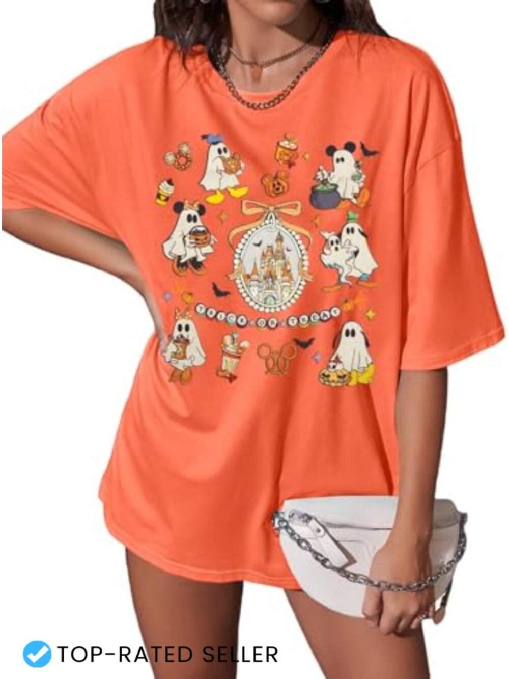 Women's Halloween Graphic T-Shirt Cotton Blend Crew Neck Short Sleeve Top